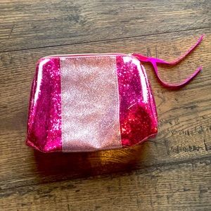 NWOT Bath & Body Works Pink Glitter Makeup Bag